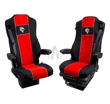 Potahy MB ACTROS MP IV 1+1, 2 pásy 122/černá