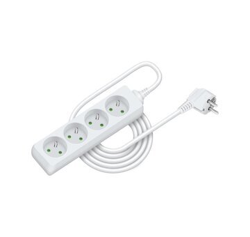 Přívod prodlužovací RPC 08 3 m 4 zásuvky 3 x 1.0 mm2 RETLUX 50005957