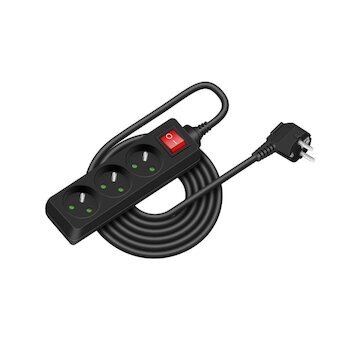 Přívod prodlužovací RPC 21B 5 m 3 zásuvky 3 x 1.0 mm2 WS RETLUX 50005914