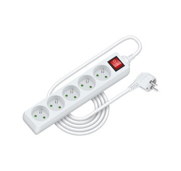 Přívod prodlužovací RPC 30 3 m 5 zásuvek 3 x 1.0 mm2 WS RETLUX 50005925