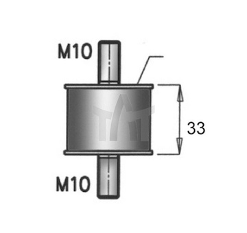 Pryžový pásek - výfukový systém DINEX DIN64817