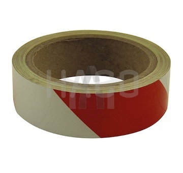 Reflexní páska bílo-červená 10 m HACO