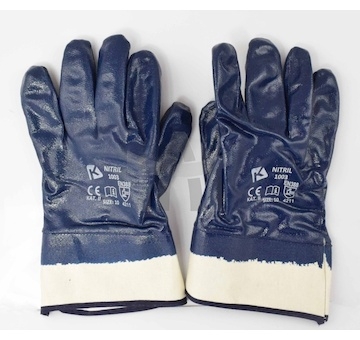 Rukavice pracovní pogumované 0068