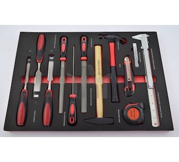 Sada nářadí 12ks posuvné měřítko, metr, nůž 16770 GJ-1009  