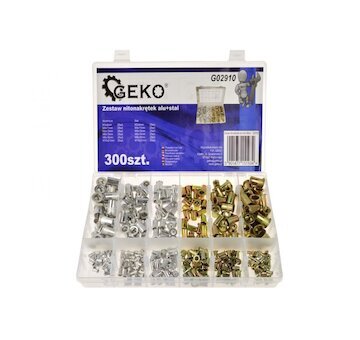 Sada nýtovacích matic hliník/ocel 300ks GEKO G02910