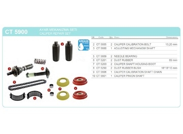 Sada opravárenská třmenu Knorr bez páky a domku TAT