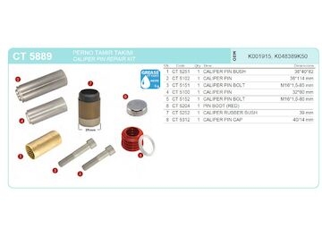 Sada opravárenská třmenu Knorr vodítka,  SL/SM/ST7, TAT