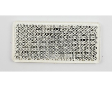 Samolepicí obdélníková odrazka bílá UP60T/B