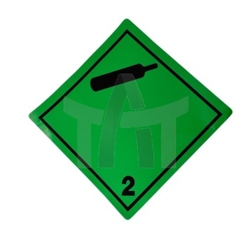 Samolepka ADR 2.2 zelená lahev 