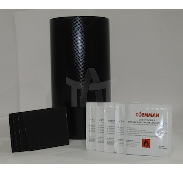 Samolepka na opravu plachty černá HPLAST/CZAR/R22