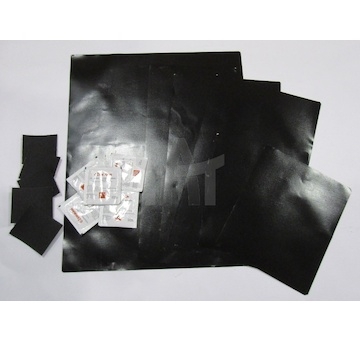 Samolepka na opravu plachty černá set HPLAST/CZA/SET