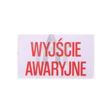 Samolepka nouzový východ červená