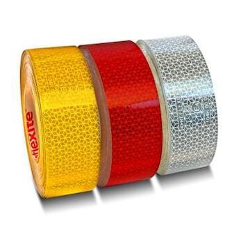 Samolepka reflex.páska 50m x 5cm,bílá ,třída super pevná