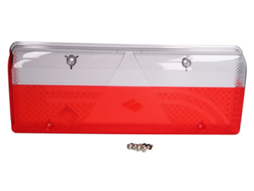 Sklo krycí koncové zdaního světla EUROPOINT III ASPOCK A18-8570-001 - LEVÉ