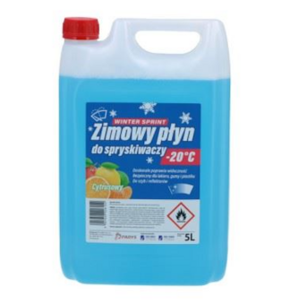 Směs do ostřikovačů zimní -20°C 5L citron PLAK