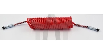 Spirálová pneumatická hadice M16 červená 25-ZVOJ SERTPLAS F3819HW25K16