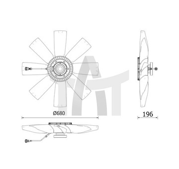 Spojka, větrák chladiče MAHLE CFC 272 000P