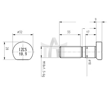 Šroub kola CSY AZRE-0003