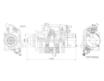 Startér MITSUBUS 723373/M