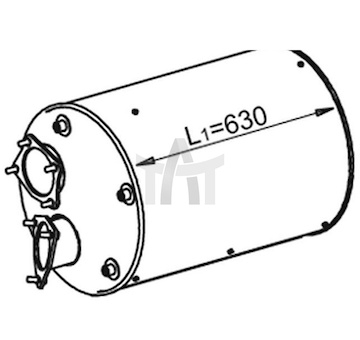 Střední tlumič výfuku DINEX DIN21333