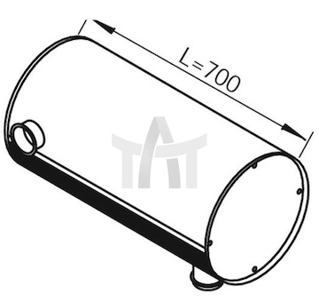 Střední tlumič výfuku DINEX DIN80345