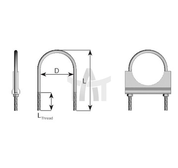 Svěrná objímka - výfukový systém DINEX DIN90120