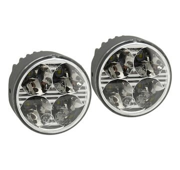 Světla denního svícení kulatá 70mm 4 HIGH POWER LED 12V/24V COMPASS CO-33551