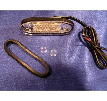 Světlo obrysové LED červené BOREMAN 1001-3005R