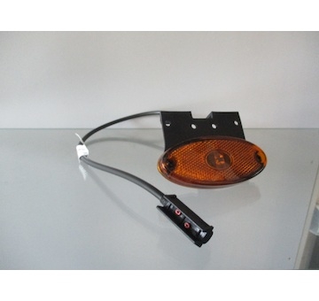 Světlo poziční FLATPOINT II oranž.LED 24V s držákem