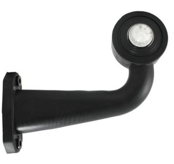 Světlo poziční - tykadlo dlouhé zahnuté LED, 12/24V, 45cm kábel, HORPOL, pravé