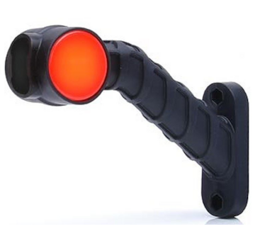 Světlo poziční - tykadlo dlouhé zkosené LED, 12/24V, 20cm kábel, WAS, levá