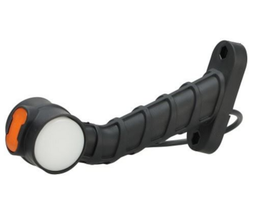 Světlo poziční - tykadlo dlouhé zkosené LED, 12/24V, 24cm kábel, WAS, levé