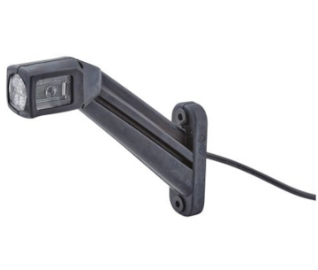 Světlo poziční - tykadlo dlouhé zkosené LED, 12/24V, 50cm kábel, HELLA, pravé