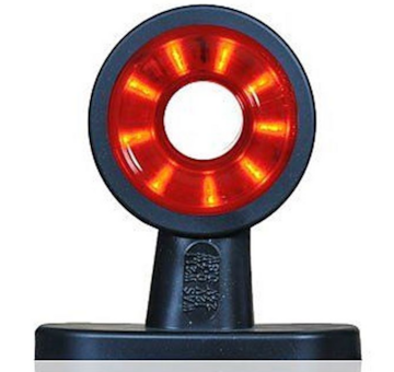 Světlo poziční - tykadlo krátké rovné LED, dvoubarevné, 12/24V, 32cm kábel, WAS, levé/pravé