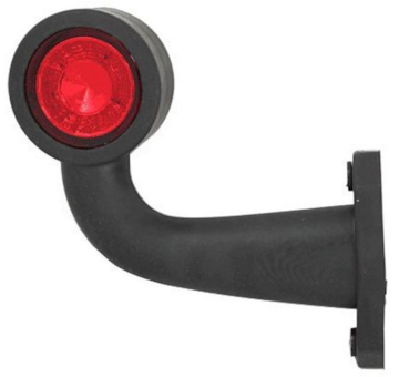 Světlo poziční - tykadlo krátké zahnuté LED, 12/24V, 45cm kábel,