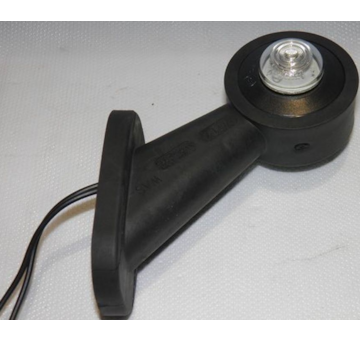 Světlo poziční - tykadlo krátké zkosené LED, 12/24V, 29cm kábel, WAS, levé