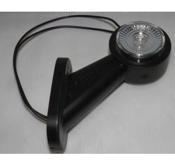 Světlo poziční - tykadlo krátké zkosené LED, 12/24V, 29cm kábel, WAS, levé