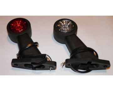 Světlo poziční - tykadlo krátké zkosené LED, 12/36V, FRISTOM