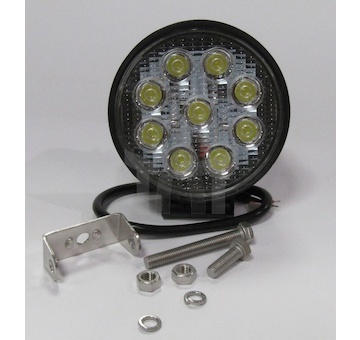 Světlo pracovní kulaté 9 diod 9x3W SM12327