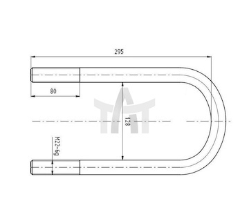 Třmen pera BPW M22X2.5X130X295 CSY K-AZBP-0032