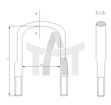 Třmen pera MAN M27X102X410 frézovaný MTX MTX-E017