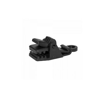 Upínací spona na plachty sítě tkaniny černá 1ks BUNGEE CORD CLIPS BRADAS BR-BCK5-BK-L
