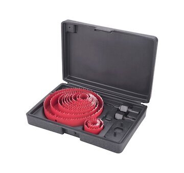 Vrtáky vykružovací korunkové 13 průměrů Ř19-127mm EXTOL 8801605