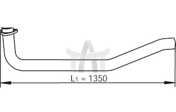 Výfuková trubka DINEX DIN47146