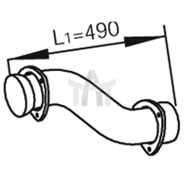 Výfuková trubka DINEX DIN82161