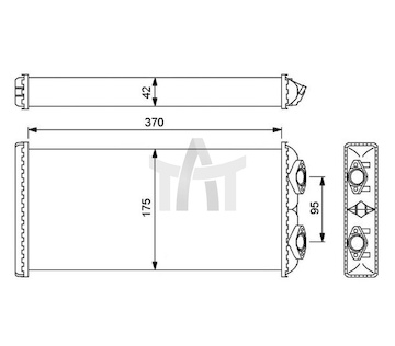 Výměník tepla - vnitřní vytápění NRF NRF54246