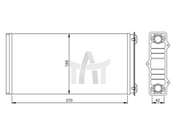 Výměník tepla - vnitřní vytápění NRF NRF54254