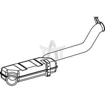 Zadní tlumič výfuku DINEX DIN68718