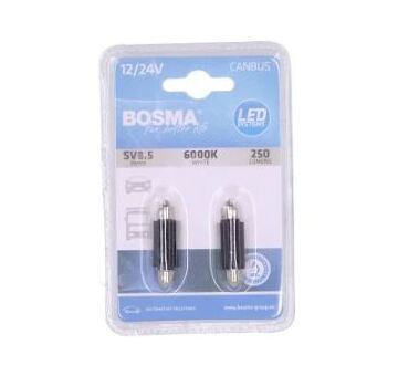 Žárovka 12/24V LED SV8,5W 1xSMD 6000K bílá Bosma 7442