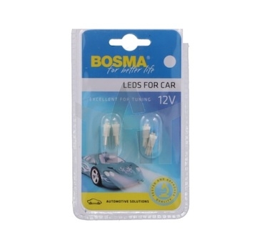 Žárovka 12V LED T05 1xLED bílá sada 4ks BOSMA 3998